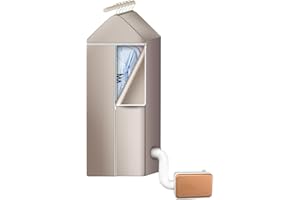 SUCIKORIO Secadora de Ropa Pequeña Portatil, 60L 10kg Eléctrica Secadora Tamaño Reducido 600W Tender Electrico para Todas Las Telas, Oro