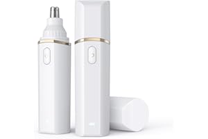 Roleader Mini Nasenhaartrimmer Typ-C Wiederaufladbar Nasenhaarschneider Professioneller Schmerzloser Nasenhaartrimmer Herren Damen, Einfache Reinigung (Weiß, 1pc)