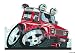 Produktbild Land Rover Defender Hella Lights – Rot – Koolart Premium Mouse Mat 0136