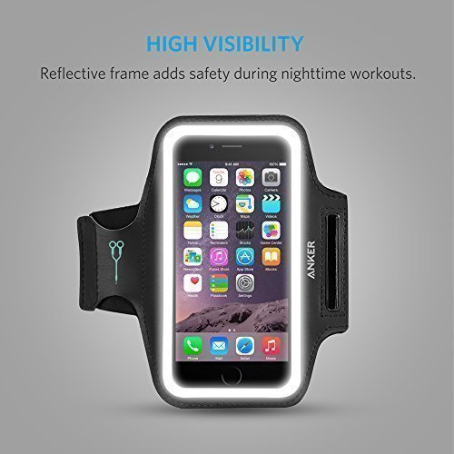 Anker Sport Armband fÃ¼r Apple iPhone 6s / iPhone 6 (4,7 Zoll) HÃ¼lle Tasche mit KopfhÃ¶reranschluss und SchlÃ¼sselfach sowie 2 anpassbare Klettstreifen; Sizename: 4.7 Zoll
