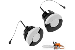 KMUQSHY Tappo Serbatoio per Motosega Stihl, Tappo Carburante Plastica, 1 Grande + 1 Piccolo (2 Dimensioni), Ricambi Compatibili per MS171, MS181, MS192, MS193, MS200, MS250, HT100, HT101 e altri Modelli
