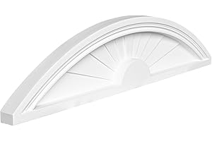 Topping | poliuretano resistente agli urti | adatto a porte e armadi | frontone decorativo | bianco | PU | Hexim Perfect | 230 x 1015 mm | D2505