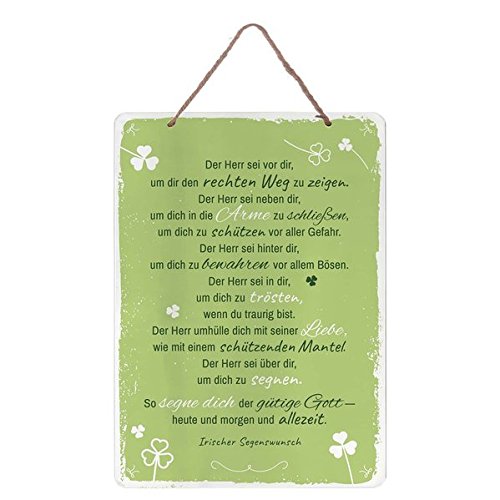 Preisvergleich Produktbild Spruchtafel »Irischer Segen«