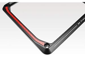 Cornice Targa 'Stretch' (B-0125B) - 17x17 cm - Universale con Catarifrangente Catadiottro - Portatarga in Alluminio - Accessori De Pretto Moto (DPM Race) - 100% Made in Italy