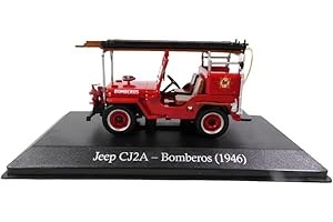 OPO 10 - Voiture 1/43 Compatible avec Jeep Pompier CJ2A 1946 (SA11)