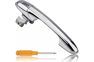 ZAMDOE Für FIAT 500 Türgriff Links 2007-2016 für Abarth 500 595 695 2008-2016 Beifahrerseite Chrom Außentürgriff Ersatzteilnummer 735592026 73545876 Autoteile