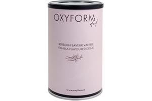 OXYFORM BY OXYLENT Laboratoires Oxyform I Boisson Diététique Protéinée I Substitut Repas Shaker I Préparation Poudre Protéine I Prise Masse Musculaire I Faible Teneur Matière Grasse & Sucre I Goût Vanille 400 g