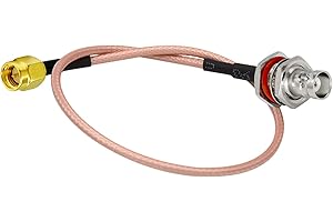 Vecys SMA Męski na BNC Męski Kabel Koncentryczny RF RG316 30 cm / 12 Cali do Anten Radiowych Walkie Talkie Ham PC LAN USB Raspberry Pi