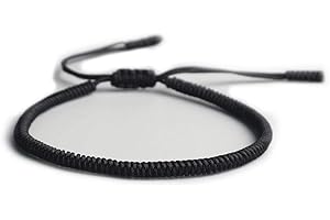 EXINOX Pulsera Espiritual Tibetana | Hombre Mujer | Pulsera Hecha a Mano | Nudo Tradicional Budista