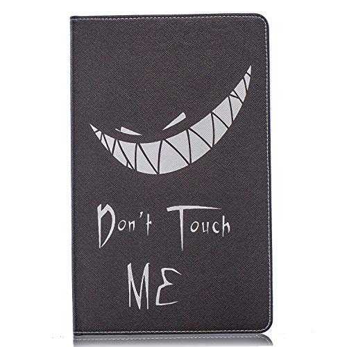 WDSUN Funda Compatible con Samsung Galaxy Tab A 10.1 2019 (SM-T510/SM-T515), Slim Case de Cuero Cascara Protectora con Soporte Función y Ranuras para Documentos, Negro