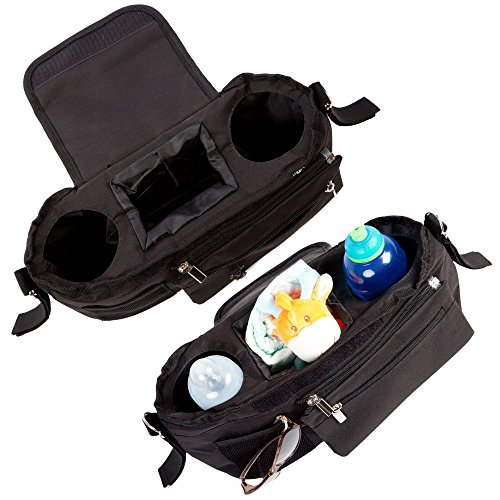 BTR Kinderwagen- / Buggy-Organizer oder Aufbewahrungstasche mit Reißverschlusstasche und Geldbeutel. Baby Kinderwagentasche - 5