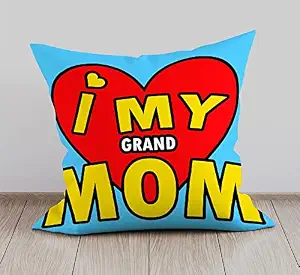 DreamVio Soft Fabric Cushion, Pillow for World's Best Mom,Pyari Mumma,Mummy,Gifts for Mom,Grandma on Birthday's & Mother's Day Color : Sky Blue Size : 12 x 12 Inch Design 18