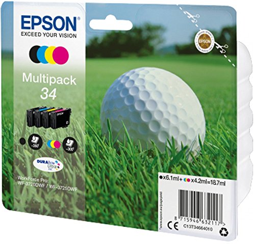 Epson Multipack 4-farbig 34 Golfball DURABrite Ultra Ink