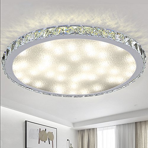 VINGO® 48W LED Ceiling Lighting Crystal Decoration Living Room Glitter Ceiling Ceiling Light with Remote Control Bathroom Lighting Kitchen Light Kitchen Lighting LED Lighting Pleasant Light