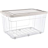 Infinity Transparent Wheel Storage Container - 47.5x69.5x40.5 (h) cm (90 LITERS)
