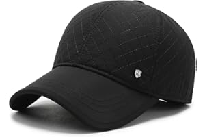 YAMEE Casquette de Baseball d'hiver Hommes avec Cache-Oreilles Pliable,Casquette Homme Hiver Automne avec Doublure,Chapeau d'hiver Baseball Cap pour Alpinisme Plein air Voyager