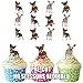 Produktbild vorgeschnittenen Cute Chihuahua Hunde – Essbare Cupcake Topper/Kuchen Dekorationen (12 Stück)