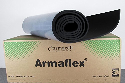Armacell / AF/Armaflex Rollladenkasten Isoliermatte für Rollladendämmung / Dämmmatte 19 mm / 600 x 100 cm