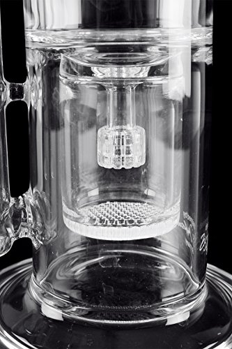 Weedstar Armageddon WS-Line Glasbong Wasserpfeife (NS 19) mit Honeycomb, Drum-Perkolator und 6-Arm Schlitzlochdiffusor - 3