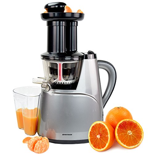Syntrox Germany SJ-150W-AC Langsam Entsafter mit 2 Einschüben, Frucht Eismaschine und Salatfunktion Saftpresse mit nur 45 U/min Slow Juicer - 5