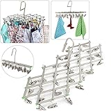 Yahee Mini-Wäschespinne Wäschespinne inkl. 35 Klammern...