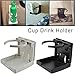 Produktbild QUUY Getränkehalter klappbar Dosenhalter EinstellbareKunststof Kaffeeständer Halterung Für Auto Boot RV Marine Caravan Universal