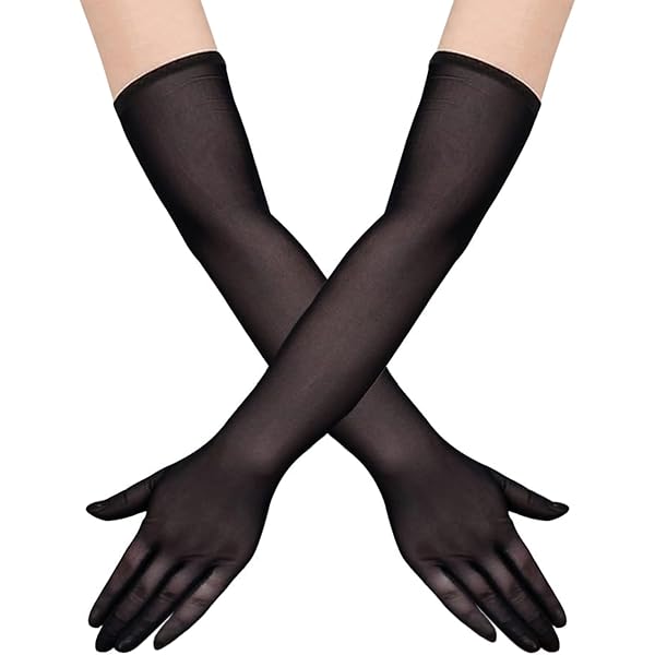 Spitze Handschuhe Lang 50cm - Damen Hochzeitshandschuhe Vintage Style