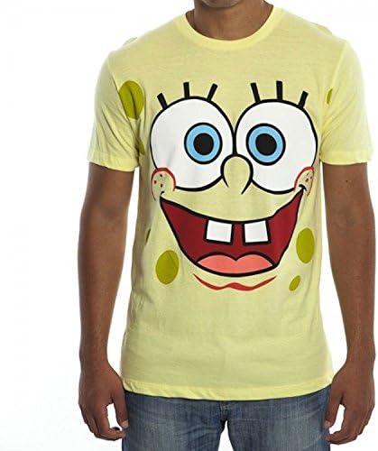 Spongebob Square Pants Big Face Yellow T-shirt Tee [Apparel]