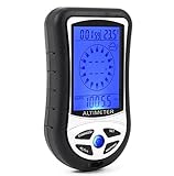 BW New 8 In 1 Digital Compass LCD Altimeter Barometer Thermometer Black