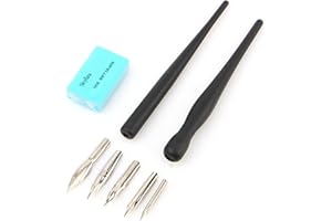 EIHI Penne per Fumettisti Pennino China Manga Comic Penne Pennino Set per Biglietti d'auguri Firme Calligrafia Scrittura Decorazione Regalo Fumetti Calligrafia Nero, 1 set