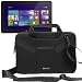 Produktbild Notebooktasche 11.6", Evecase 11.6 Zoll Universal Laptop Schutzhülle Aktentasche mit Neopren Außenmaterial, Verdeckbare Griffe, Zubehörfächer für Notebook MacBook Ultrabook Tablet Lenovo Asus Acer - Schwarz