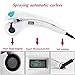 Intelligent Automatic Spray Water Curling Iron LCD Digital Bi-directional Hair Curler Ceramic Professional Magic Wand With Moist Function for Househould Salon Use-White CoFashion