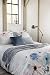 Produktbild Bettbezug Flower Rain 200x220 cm weiss/blau/rosa