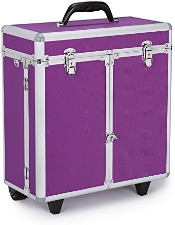 Top Performance Professional Tool Cases with Wheels - Durable and Versatile Cases Designed for the Storage of Grooming Tools and Supplies for the Professional Pet Groomer, Purple