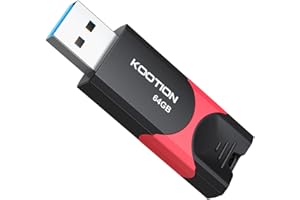 64 GB USB 3.0 Stick Flash Drive, KOOTION 64 GB Retractable Memory Stick Thumb Drive Ultra High Speed USB Stick Jump Drive Rugged Memory Stick with LED Indicator for Data Storage and Transfer