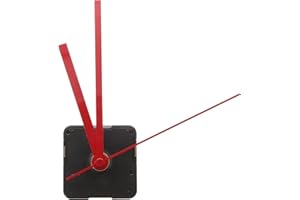 ROSENICE Kit de Mécanisme d'Horloge Aguilles pour Le Remplacement d'horloge(Main Droite Rouge d'horloge)