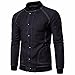 Produktbild Winterjacke Mantel Herren Strickjacke Outdoor KapuzenjackeMantel Strick Jacke Hoodie Hoody Sweatshirt Jacke Sweat Warme Sweatjacke Fleecejacke Parka Sportjacke Übergangsjacke LMMVP (Schwarz, L)