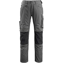 Mascot Werkhose Lemberg, Dunkelanthrazit/Schwarz, Gr. 54 – Mit CORDURA®-Knietaschen, Handyfach & Werkzeugschlaufe
