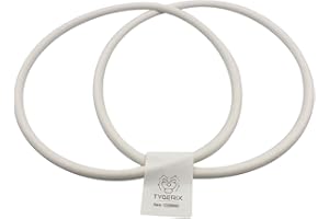 TYGERIX 2x Guarnizione di Ricambio per Tappo Fusto Olio e Vino da 25, 30, 50 e 100 litri | Adatto ai Principali Bidoni in Acciaio | Diametro interno 200 mm | Gomma per Alimenti Resistente agli Acidi