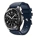 Produktbild squarex, Silikon-Ersatz-Armband für Samsung Gear S3 Frontier, sportlicher Stil, damen, dunkelblau, AS Show