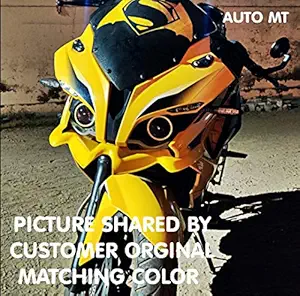 AUTO MT Bike Winglet for Bajaj Pulsar RS200 Yellow Flexible + Unbreakable