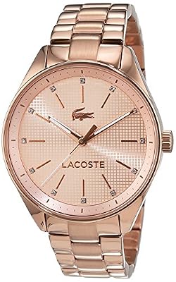 Lacoste Femme Analogique Quartz Montres bracelet avec bracelet en Acier inoxydable plaqué - 2000899