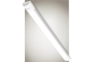 Bellanny LED Fluorescente 60cm, 20W 2400LM Lámpara LED de Techo, 4500K Blanco Neutro Neon Led Tubo, IP40 130°Ángul Luz de Garaje, LED Batten Light para Sala Oficina Taller Almacén Baño Cocina Barra