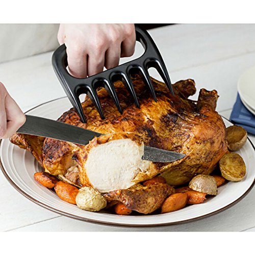 CHIC-CHIC 2pcs Bärentatzen Fleischgabel Fleisch Krallen Tatze Pulled Pork Meat Claws Shredder Claws Fleisch Schneiden BBQ Braten Döner Kebab - 7