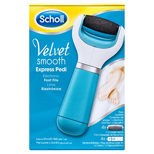 Scholl Velvet Smooth Pedi Electric Hard Skin Remover with Three Replacement Rollers