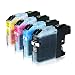 Produktbild 4 Tintenpatronen für Brother LC-225XL 227XL, MFC-J4420DW MFC-J4620DW 4-in1, DCP-J4120DW MFC-J4425DW MFC-J4625DW, Schwarz 28ml, Color je 13ml