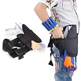 Apto para la mayoría de las pistolas nerf y otras pistolas de juguete pequeñas, presenta un paquete ajustable que se mantiene de forma segura en su lugar mediante tiras de velcro y velcro, y la circunferencia de 6.3 pulgadas a 12.2 pulgadas. El mejor regalo para tus hijos.