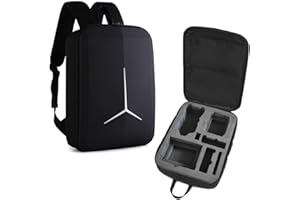 BeisDirect Plecak do DJI AIR 3, wodoodporny, odporny na wstrząsy, duża pojemność, twarda obudowa EVA, kompatybilna z DJI Air 3 Drone, pilotem DJI RC2/RC-N2 i akcesoriami, Czarny, 40*30*12.5cm, Plecak