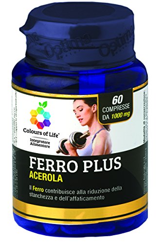 Colours Of Life Ferro Plus, 60 Compresse 1000 Mg