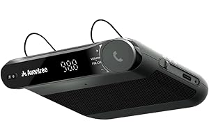Avantree Roadtrip Enceinte Bluetooth Mains Libres Voiture, 6W, Son HiFi, Emetteur FM, Téléphone vers autoradio, réduction du Bruit, Appels clairs, Extinction/Allumage Automatique